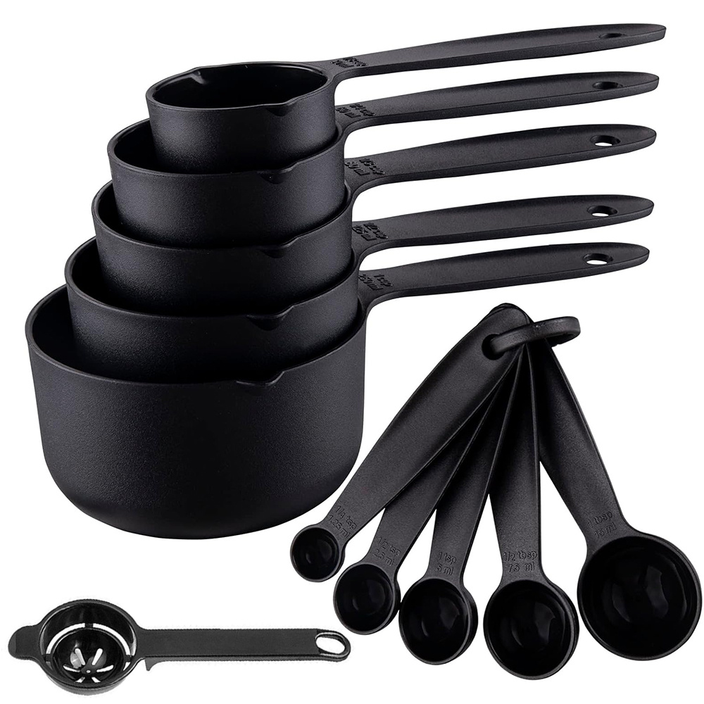 Kitchen Gadgets Products - 11-delige plastic maatbekers & eigeel-scheiders, stapelbare