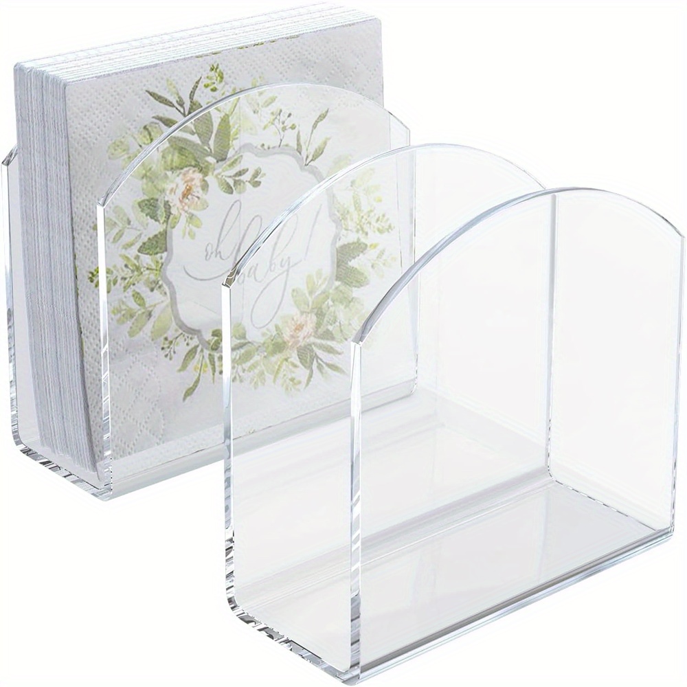 Kitchen Gadgets Wholesale - 2 stks/pak Nieuwe Stijl Servethouder, Transparant