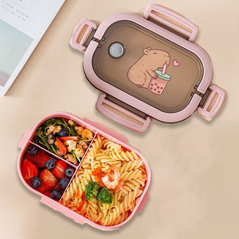 Kitchen Gadgets Wholesale - Capybara Bento Lunchbox Anime Dieren Print