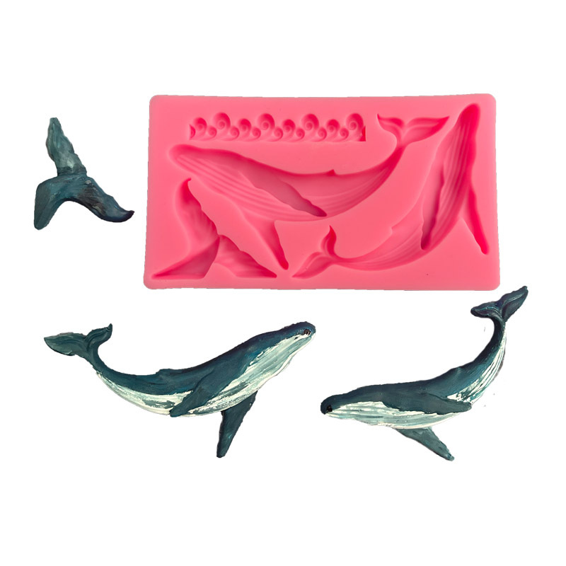 Kitchen Gadgets Wholesale - Diy walvis siliconen schimmel oceaan serie