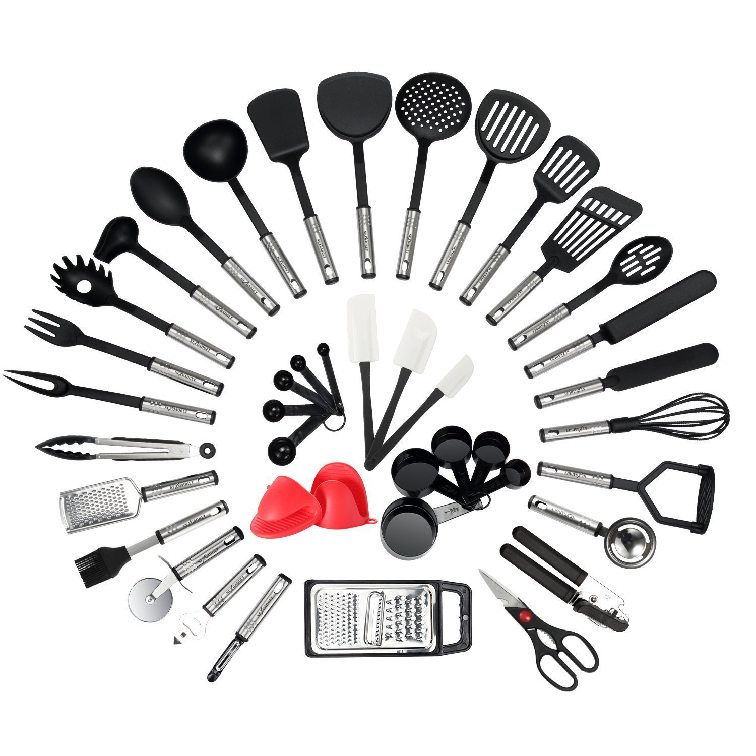 Kitchen Gadgets And Tools - Hete Aanbieding 42-delige Anti-aanbakset Hittebestendige Nylon