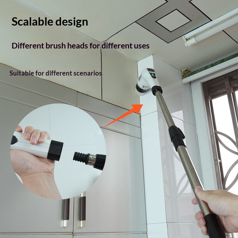 Kitchen Gadgets Electronic - HOMEFISH Draadloze Spin Scrubber Elektrische Reinigingsborstel