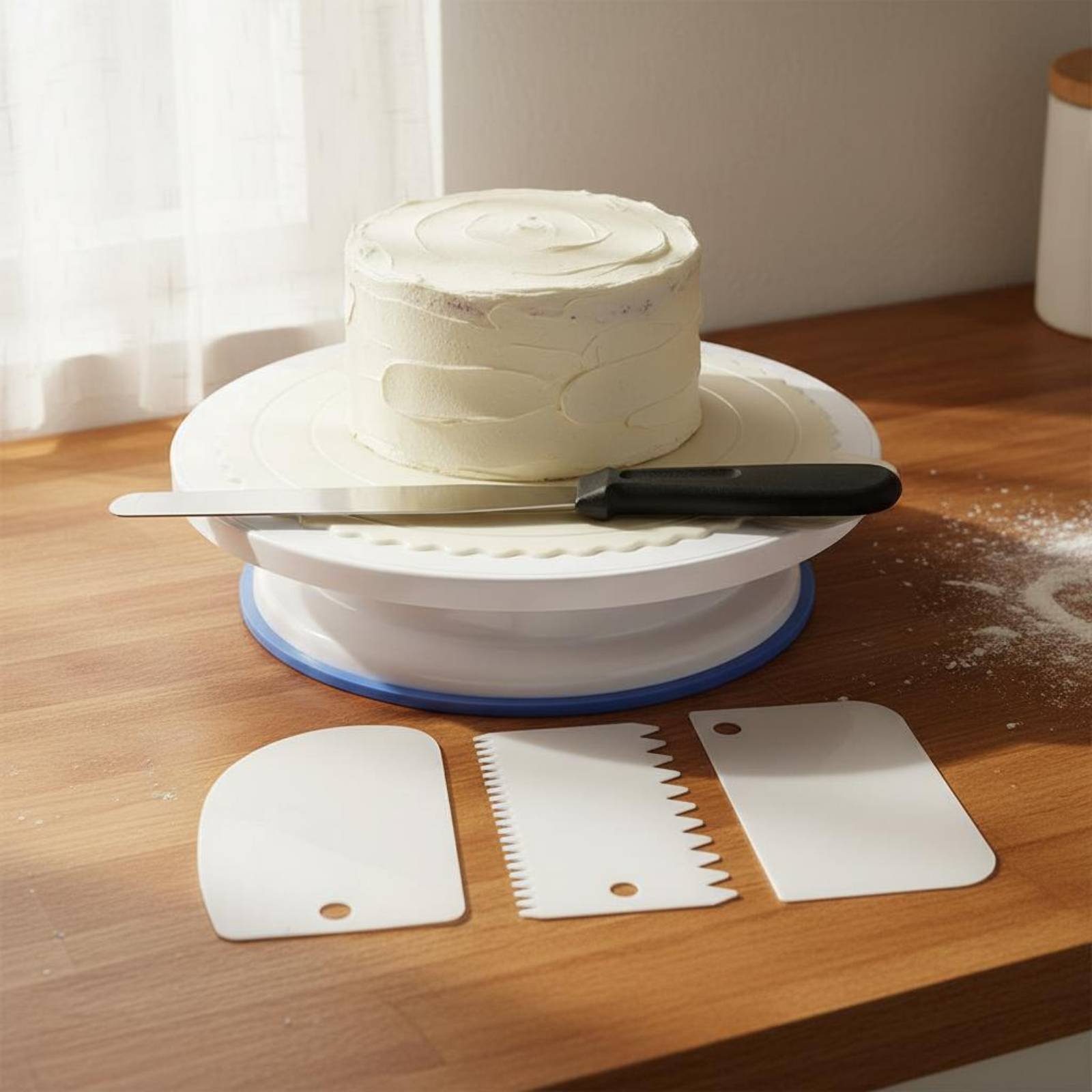 Taartdraaischijf en decoraties - Cake Decorating Turntable recensie en prijs