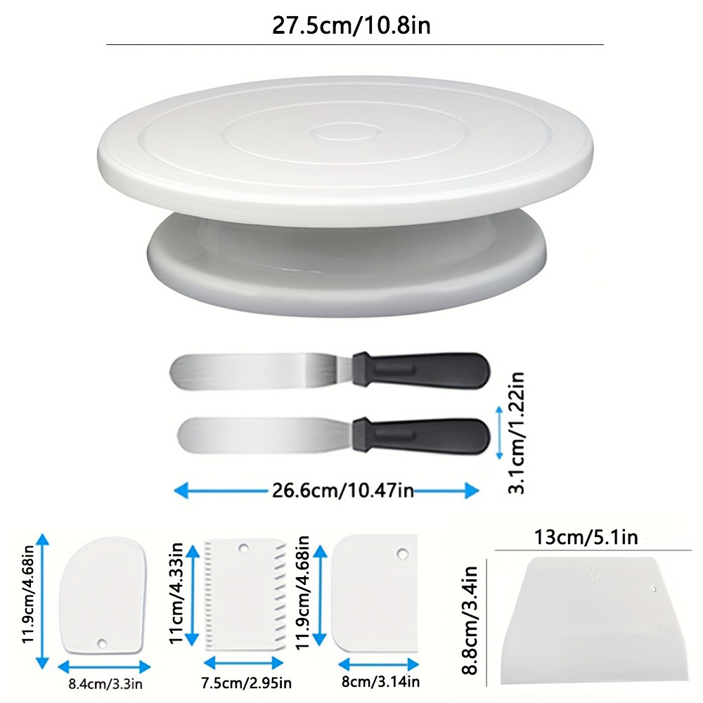 7-delige taartdecoratieset met - Cake Decorating Turntable recensie en prijs