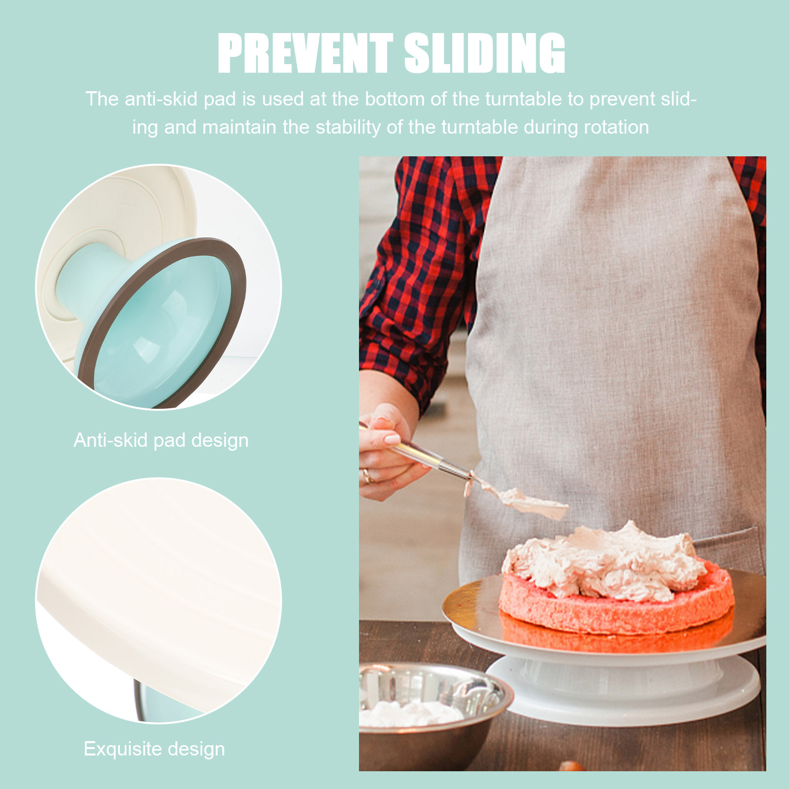 Soepel draaiende taartdraaitaf - Cake Decorating Turntable recensie en prijs