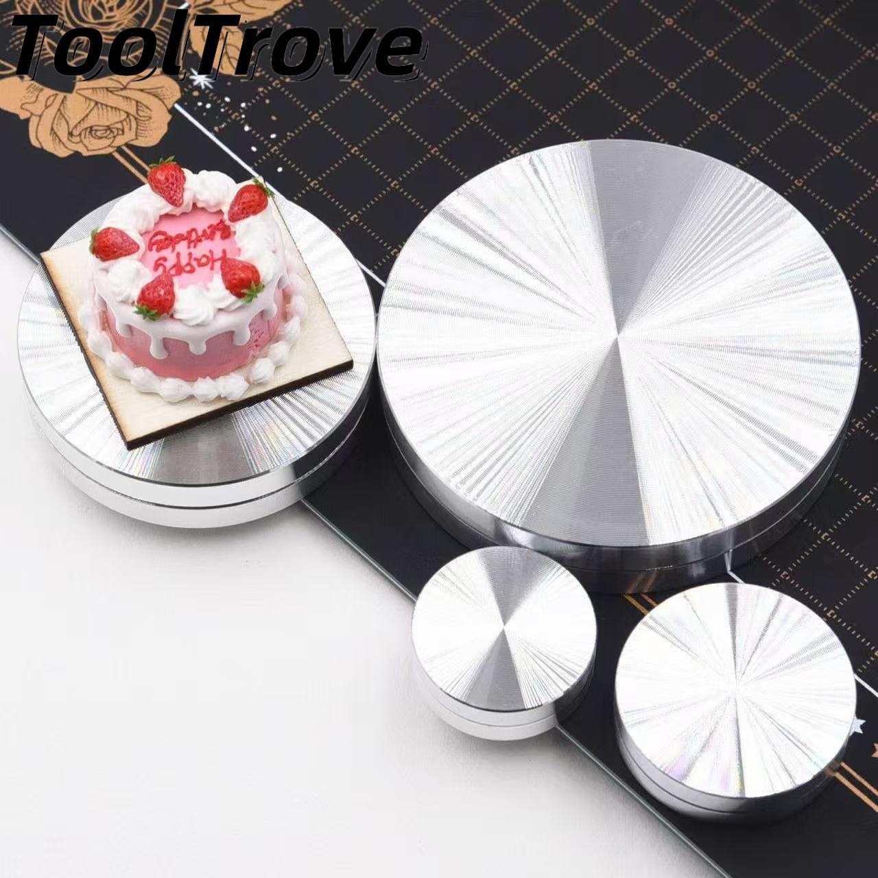 Miniatuur aluminium draaitafel - Cake Decorating Turntable recensie en prijs